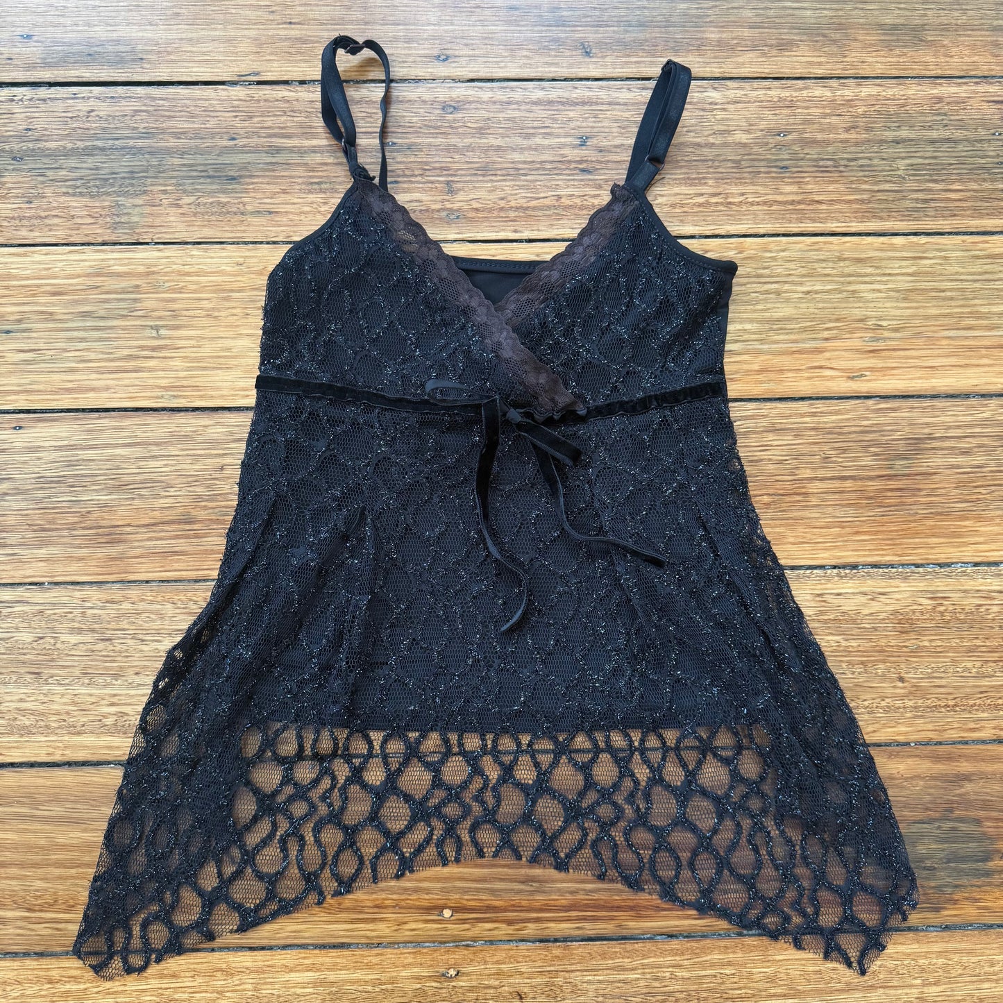 black lace fairy cami