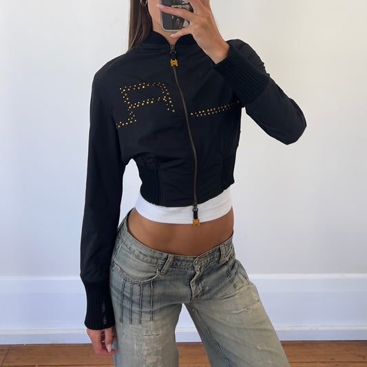 black lightweight bomber jacket