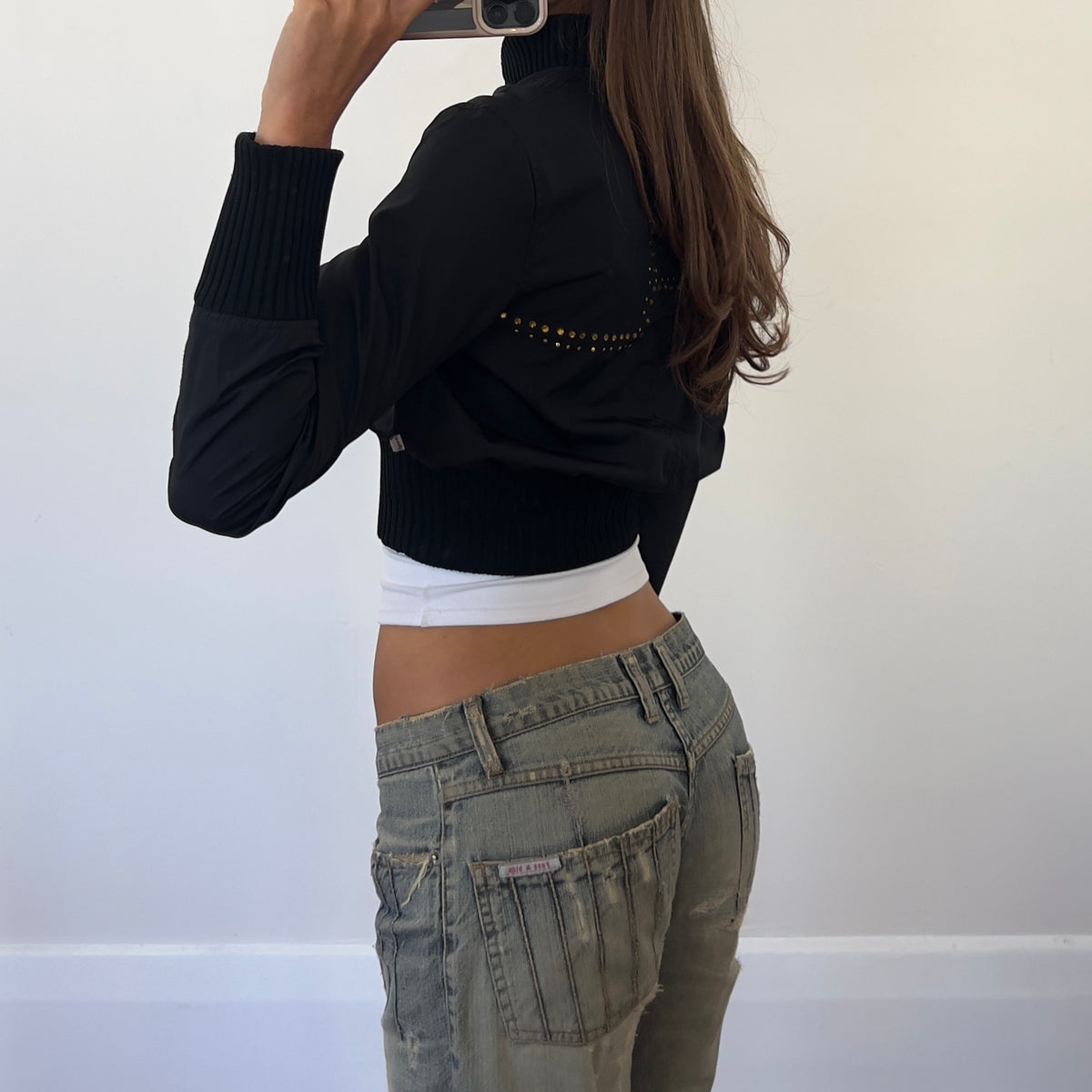 black lightweight bomber jacket