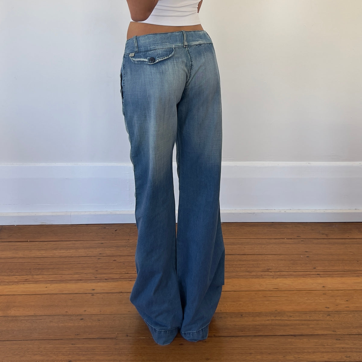 wide leg denim jeans