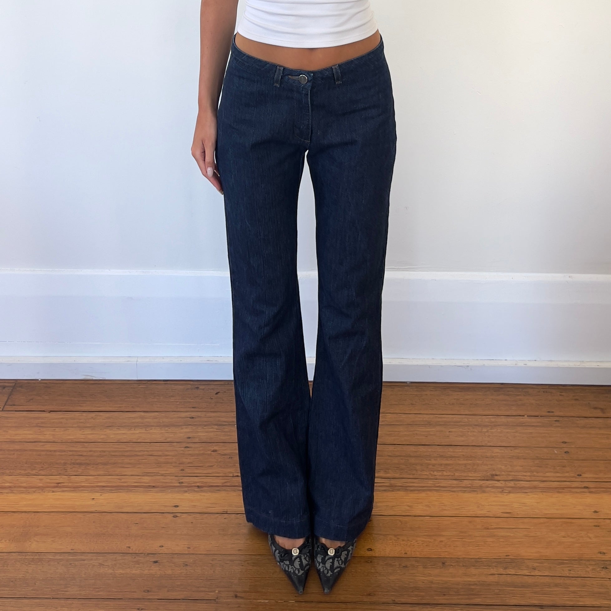 Cora Model dark wash denim jeans – Cora Vintage