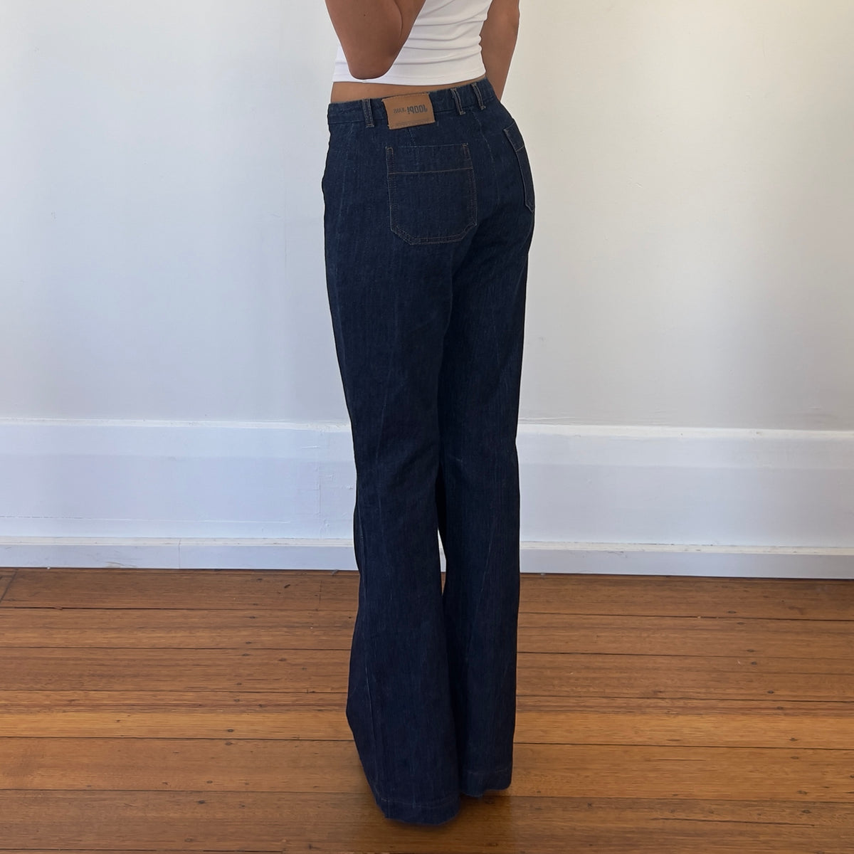 dark wash denim jeans