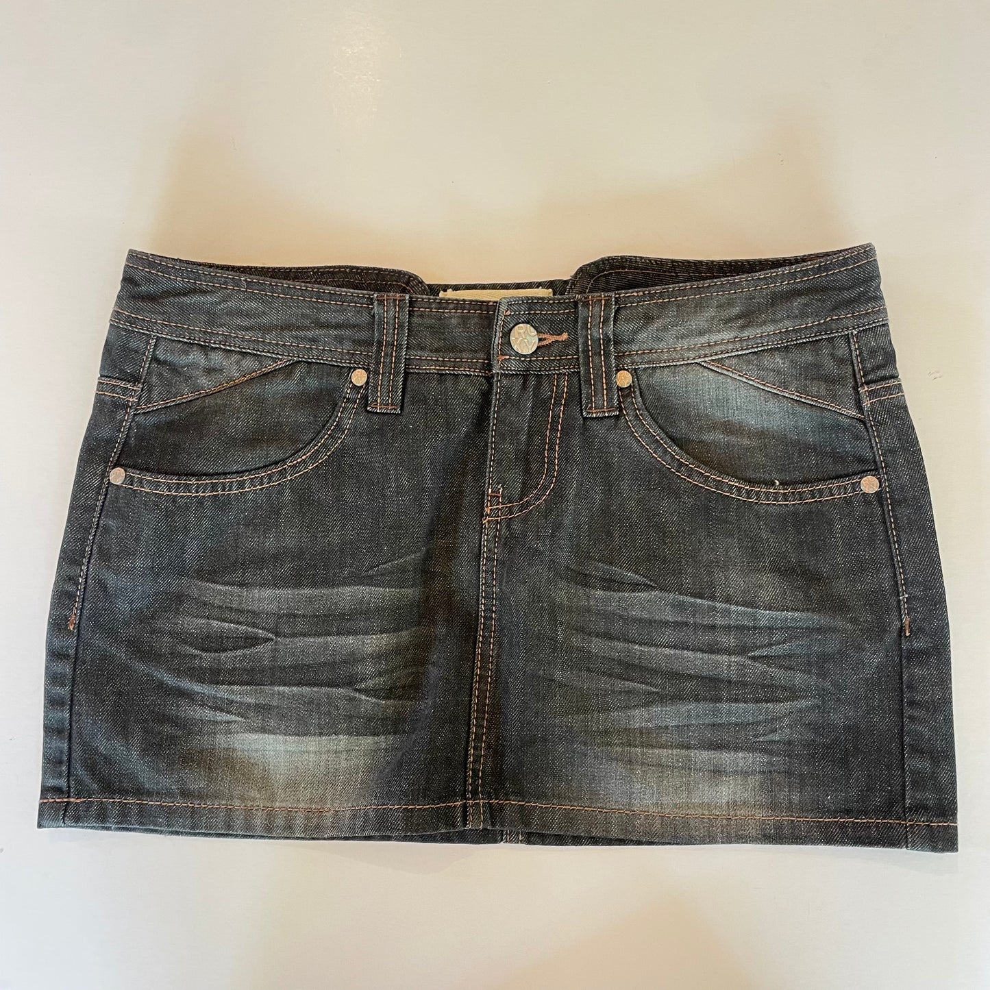 vintage Roxy denim mini skirt