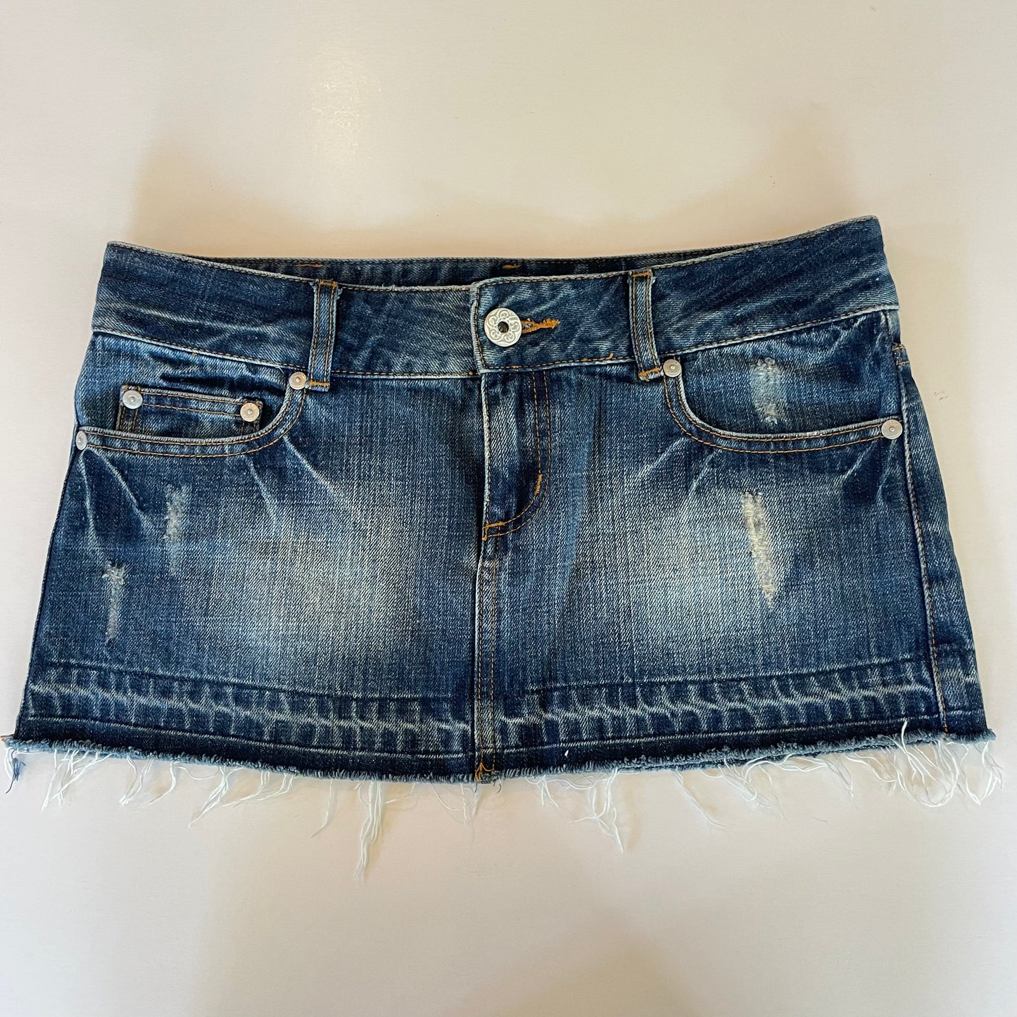 y2k Roxy denim mini skirt