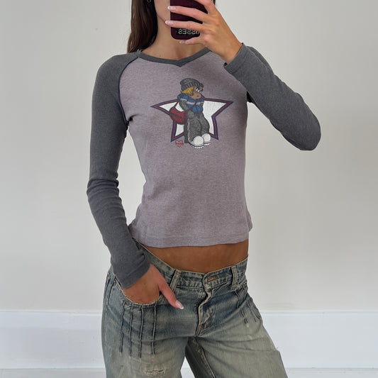 graphic long sleeve top