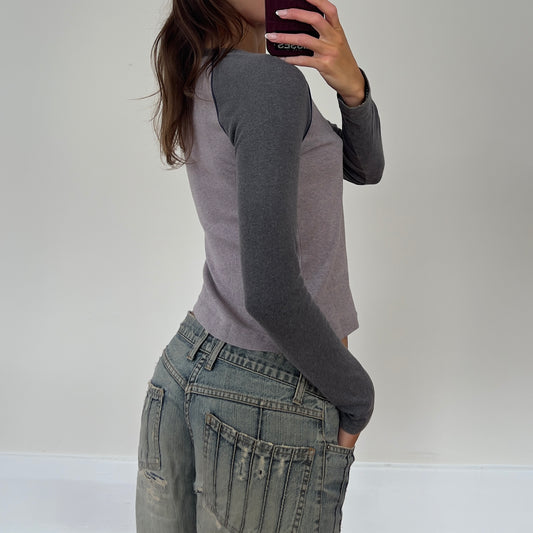 graphic long sleeve top
