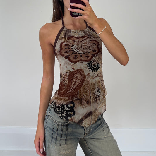 paisley halter top