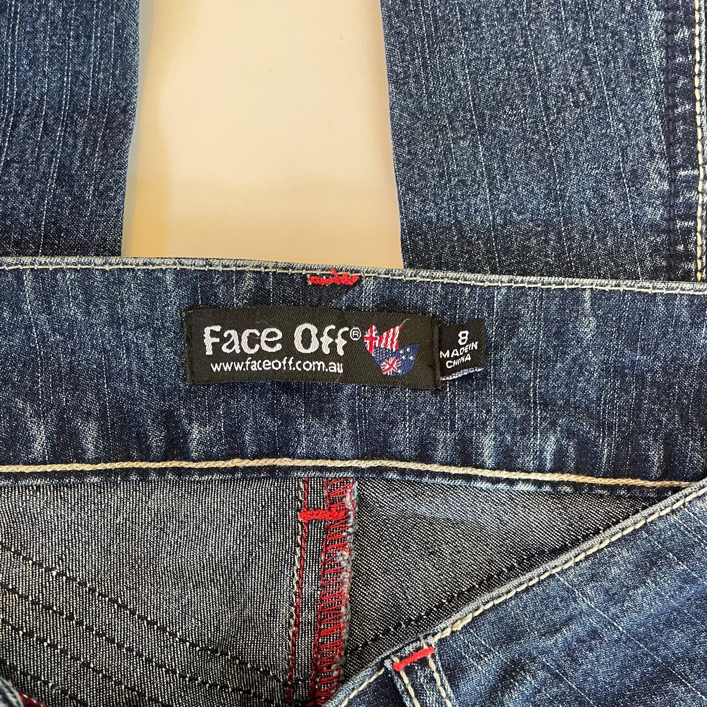 y2k deadstock Face Off jeans
