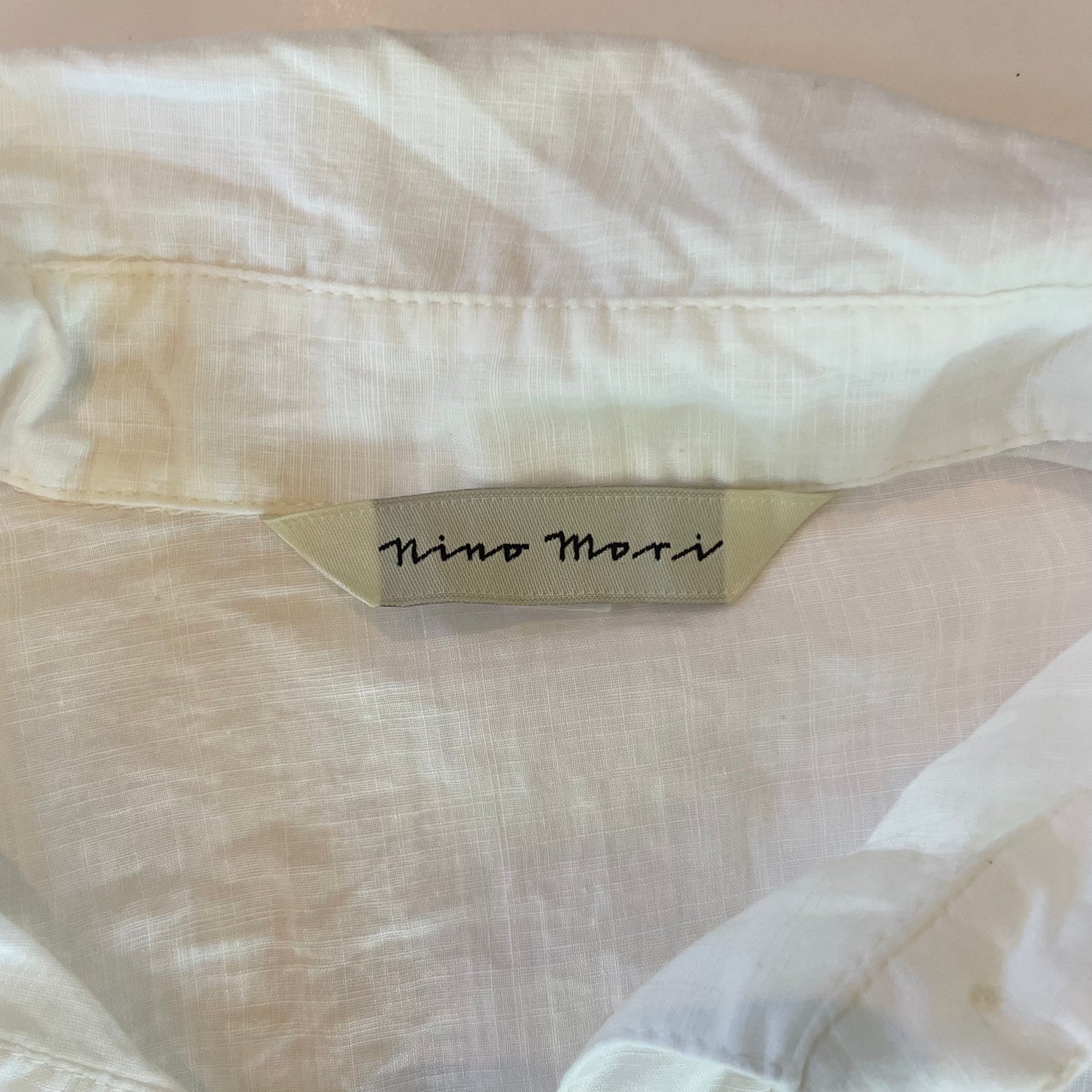white button up shirt w/ruching