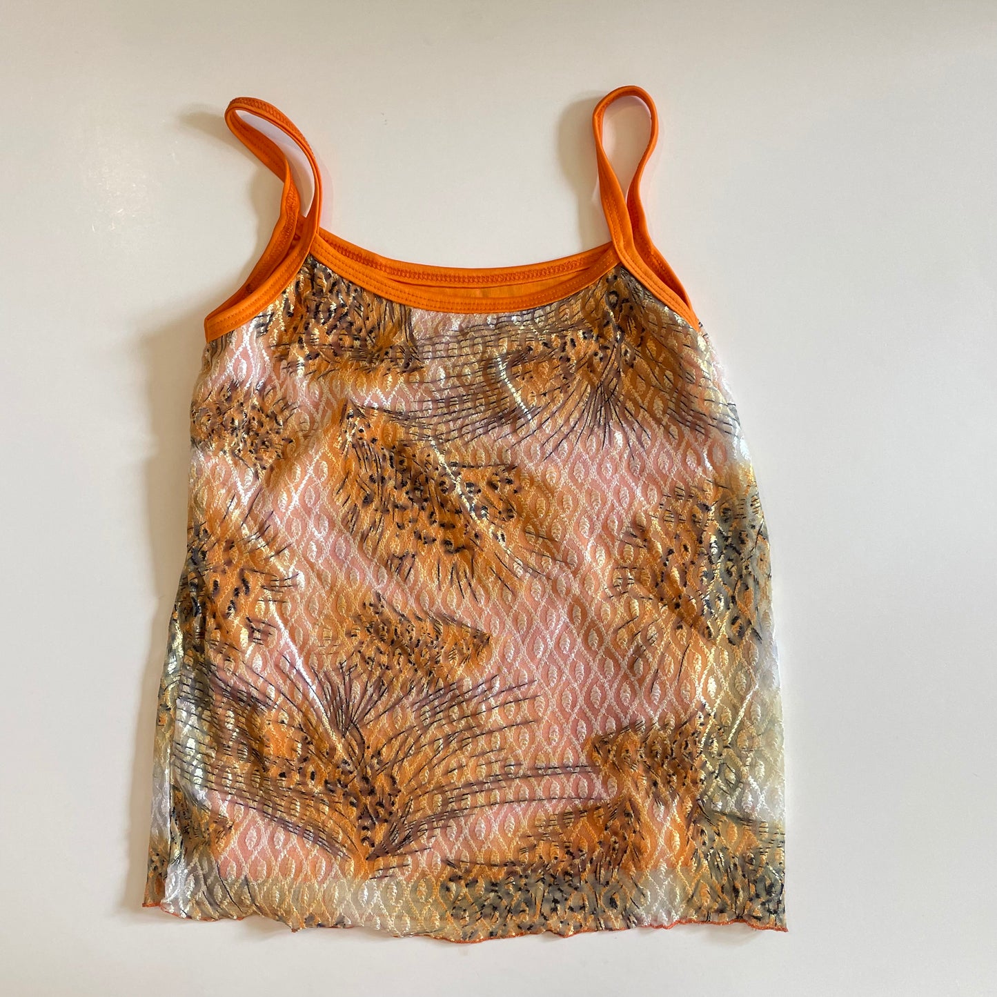 y2k orange cami