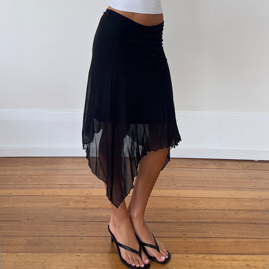 black fairy mid skirt