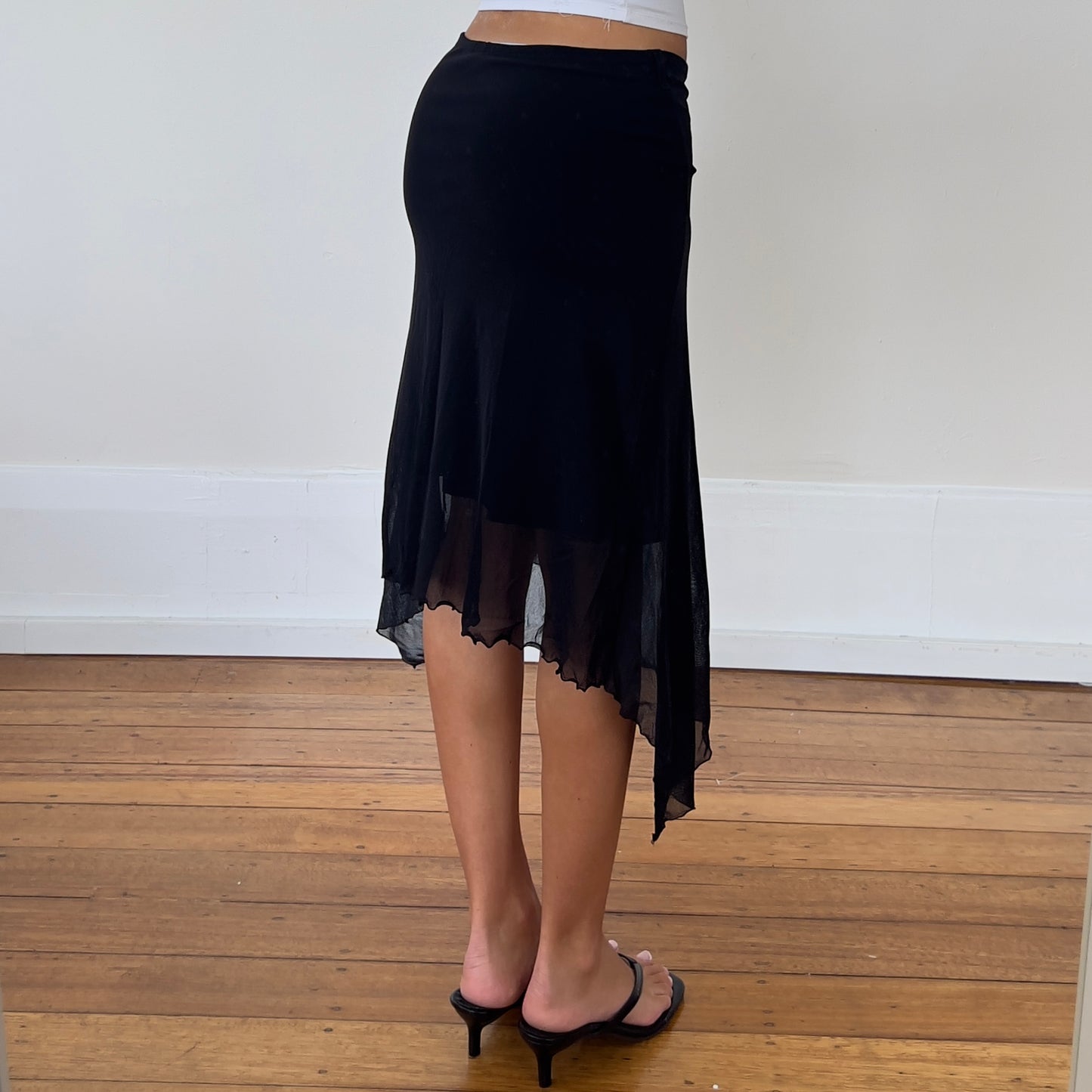 black fairy mid skirt