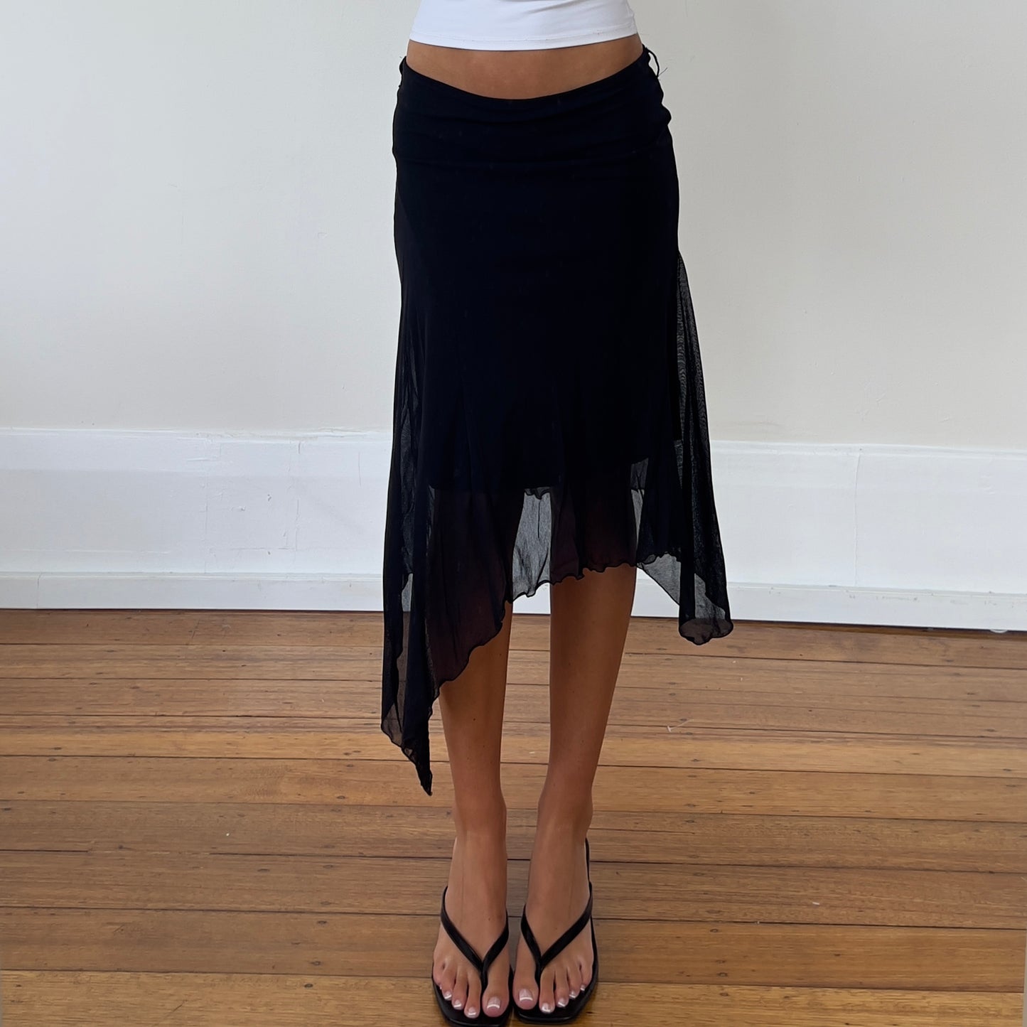 black fairy mid skirt
