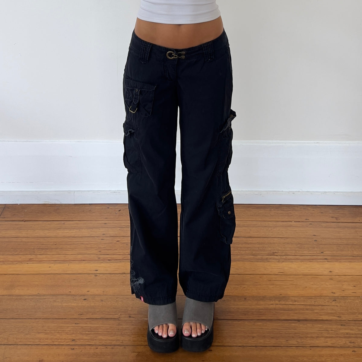 black cargo pants
