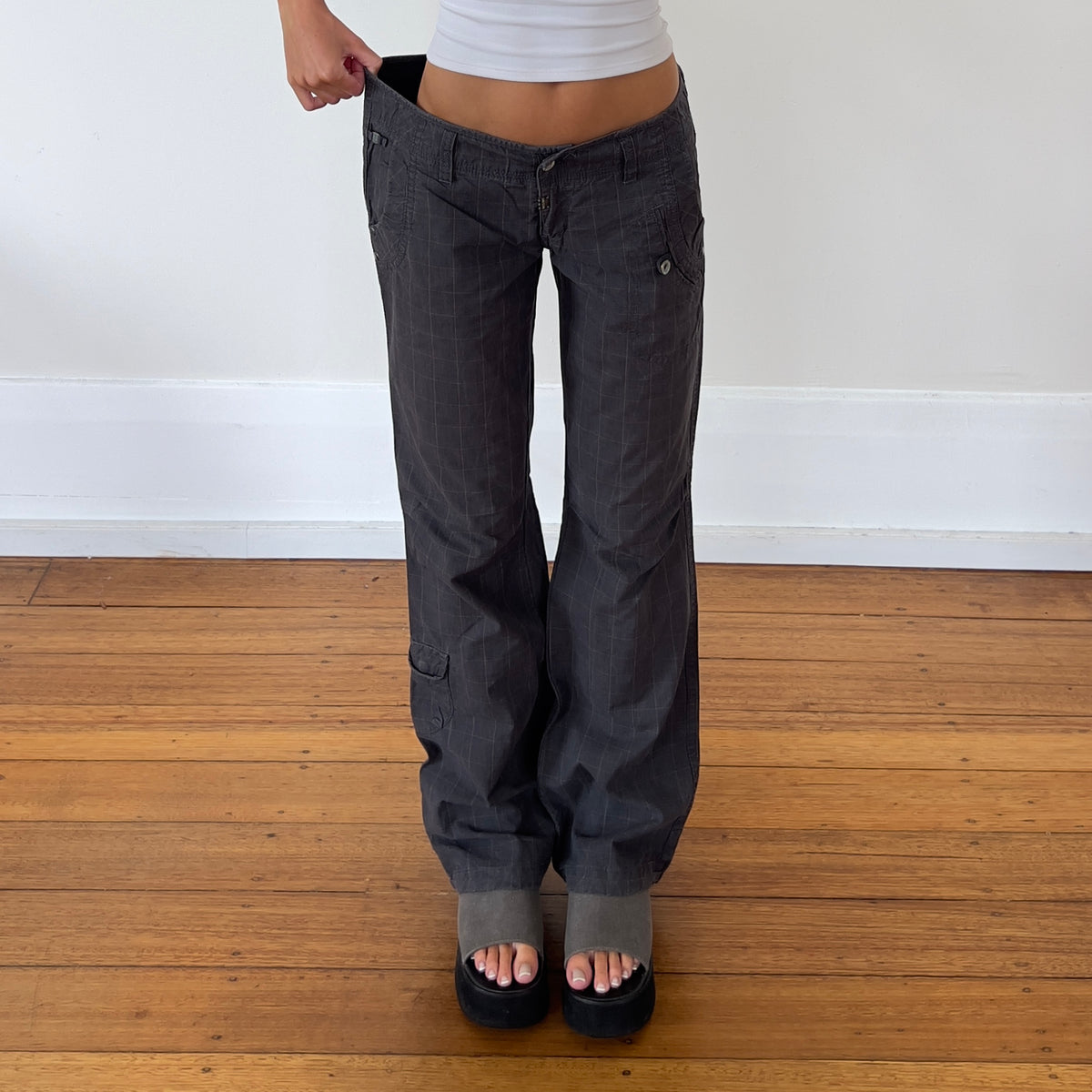 charocal cargo pants