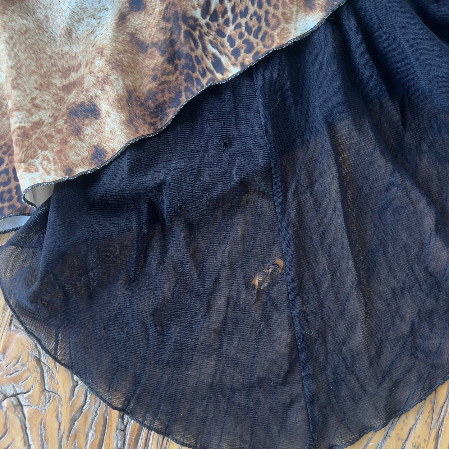 asymmetrical leopard dress