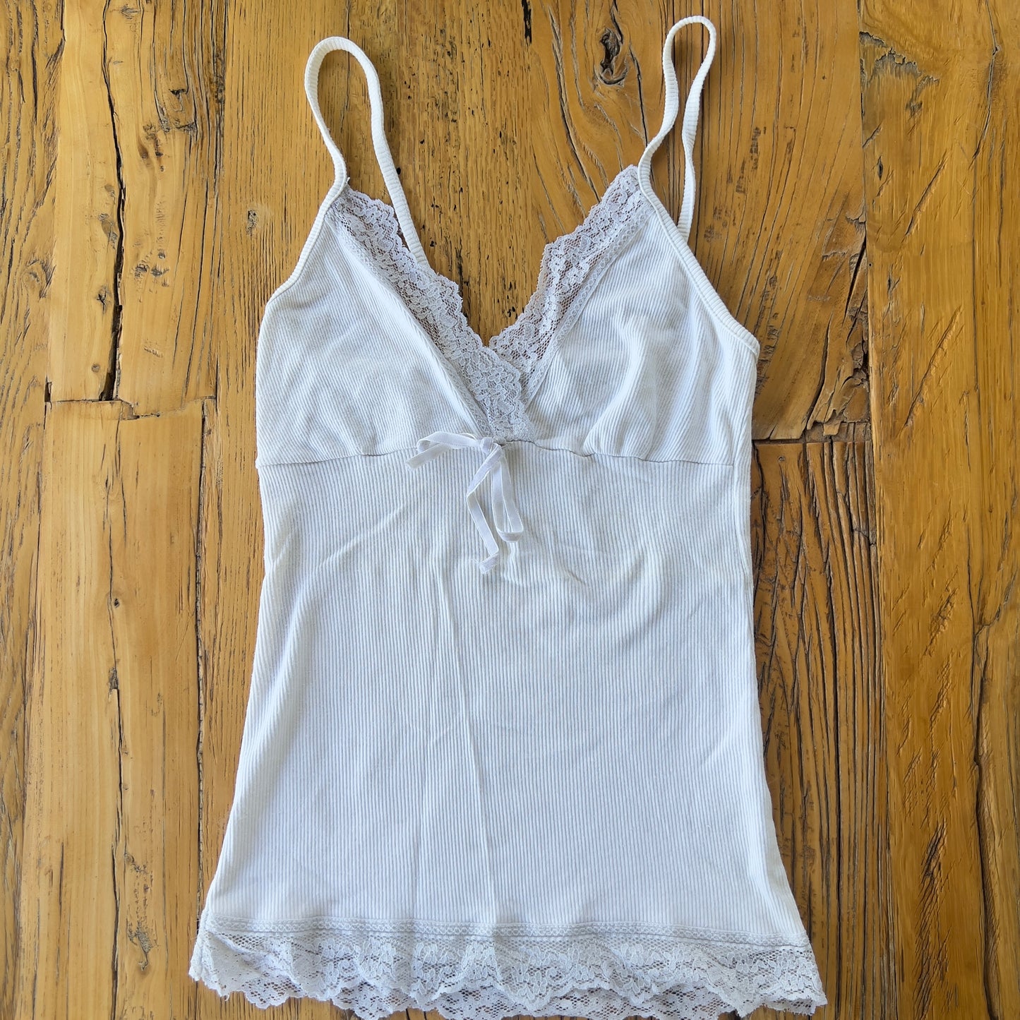 white lace cami