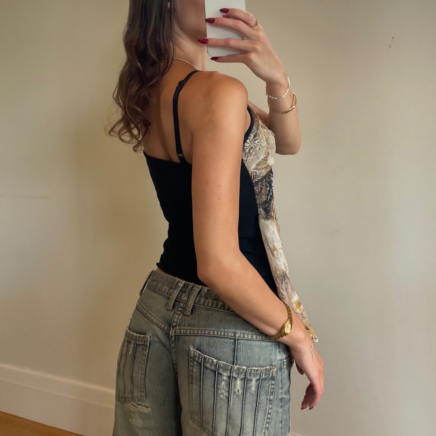 paisley print cami