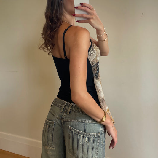 paisley print cami