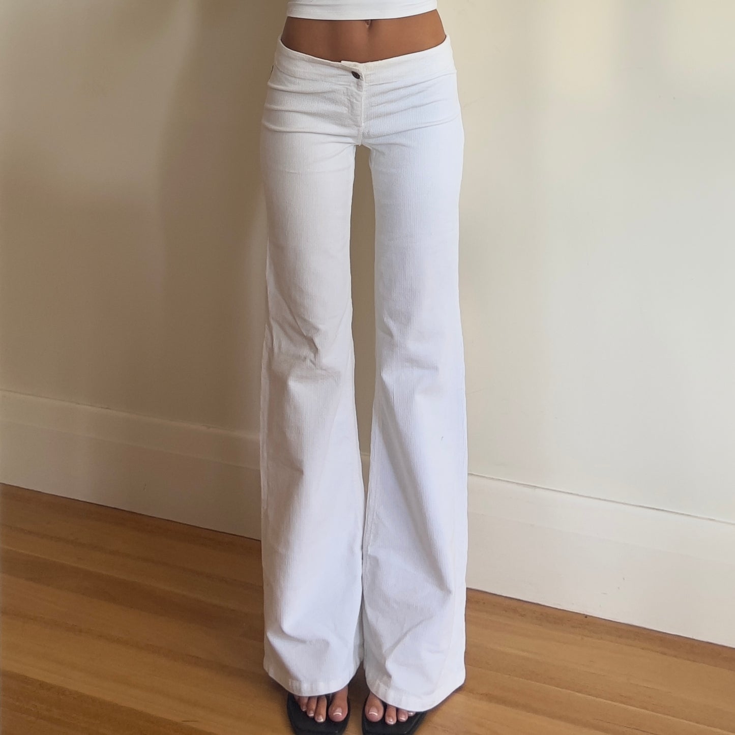 90s white corduroy jeans