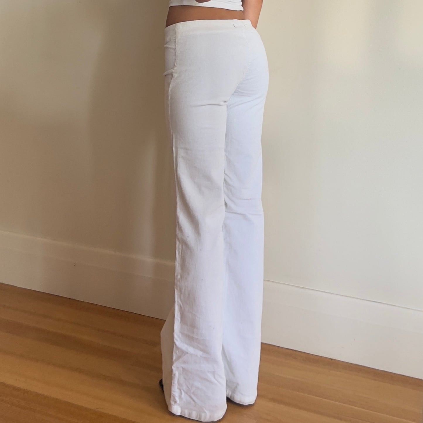 90s white corduroy jeans