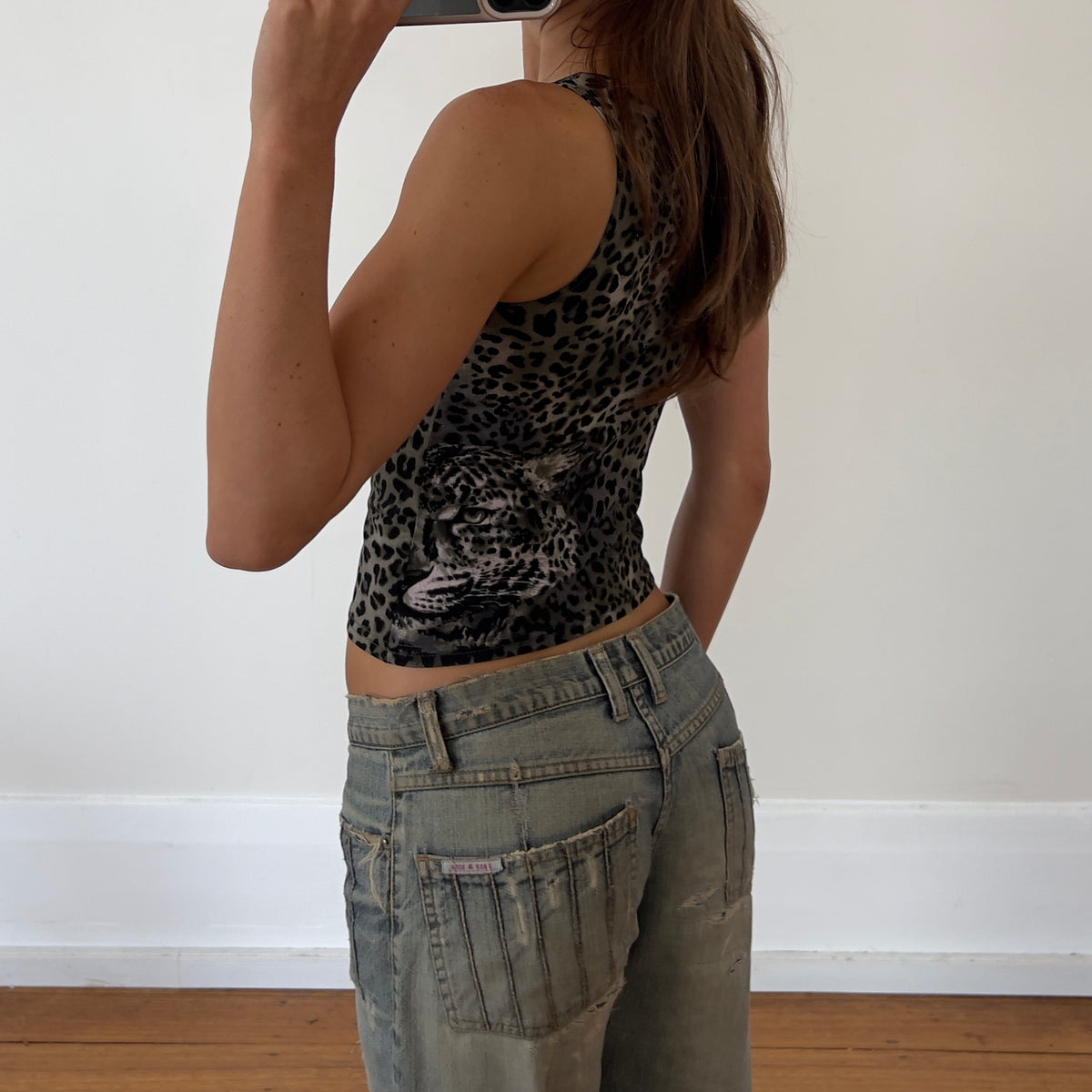 leopard graphic tank