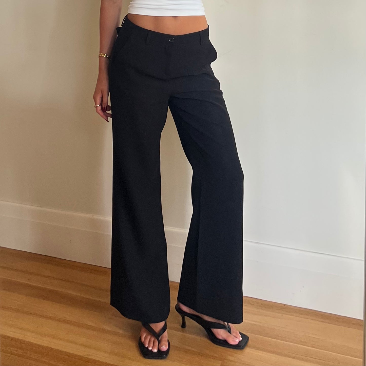 90s black trousers