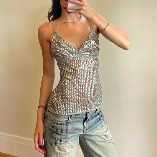 vintage sequin cami