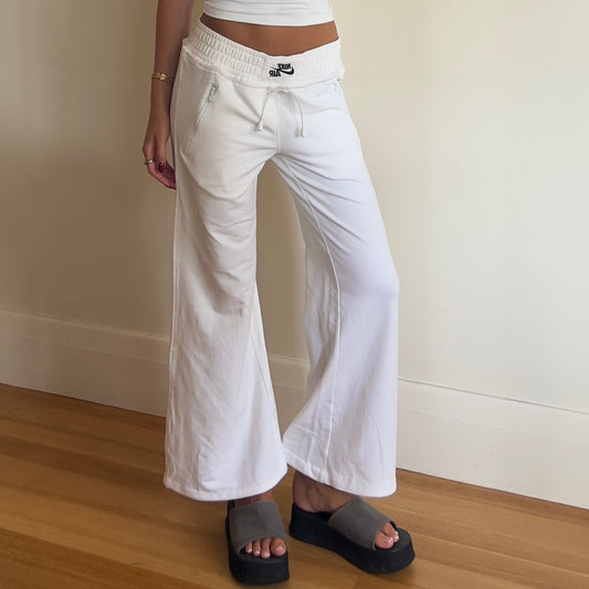 white Nike sweatpants