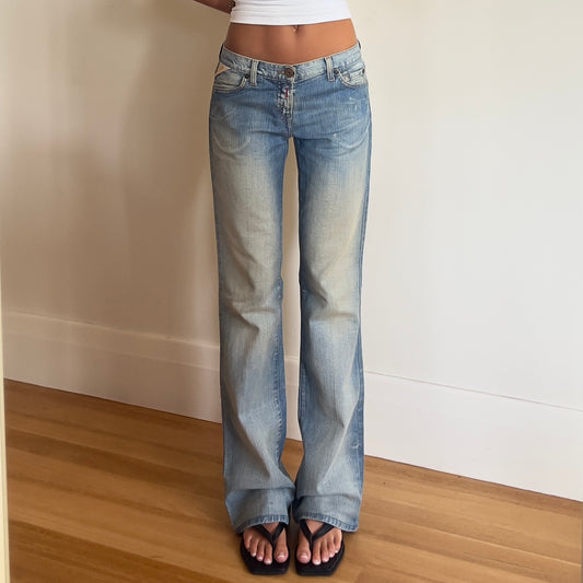 light wash denim jeans