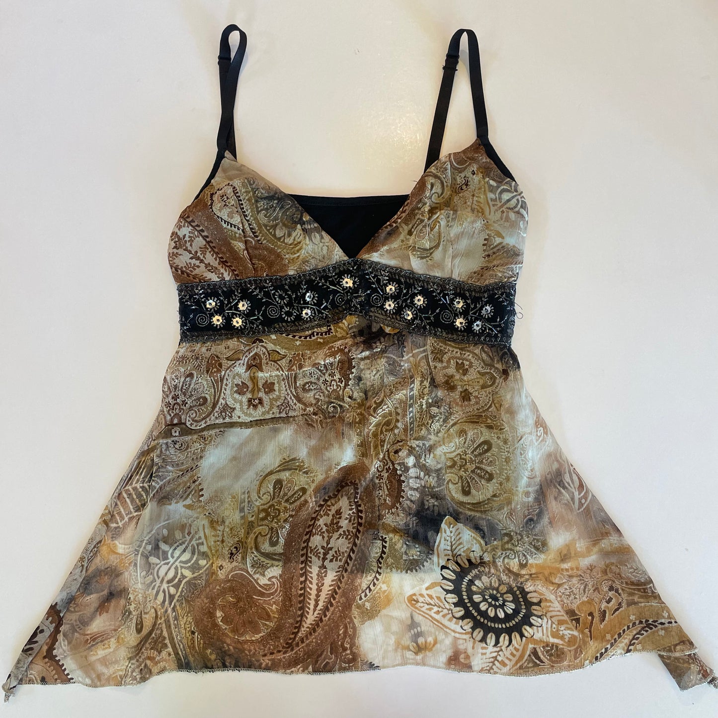 paisley print cami
