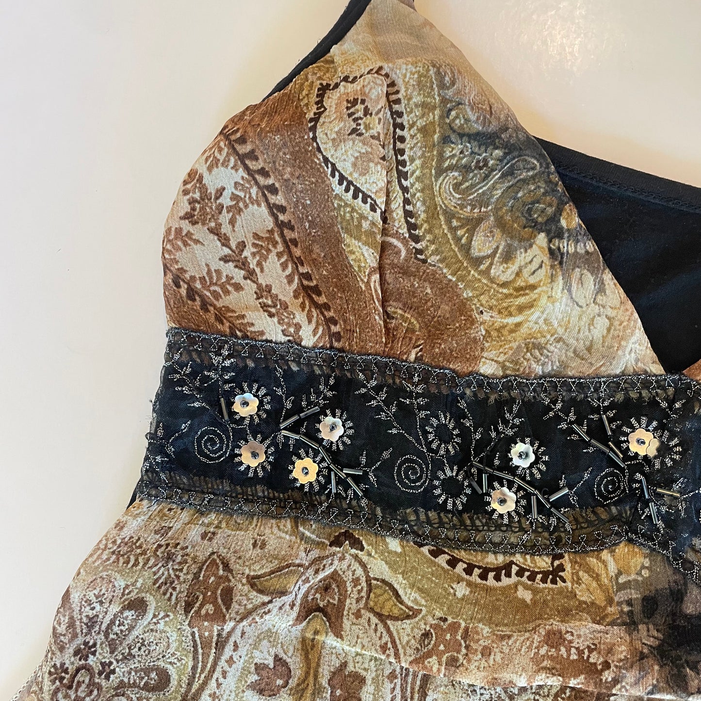 paisley print cami