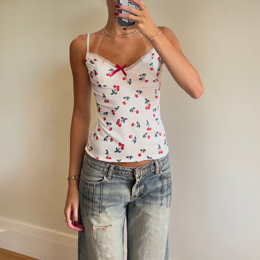 y2k cherry cami