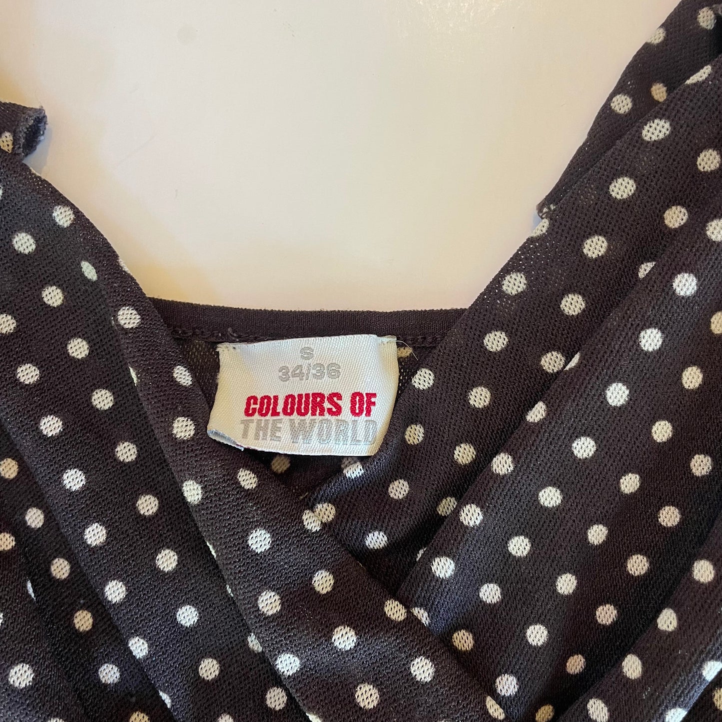 vintage polka dot top