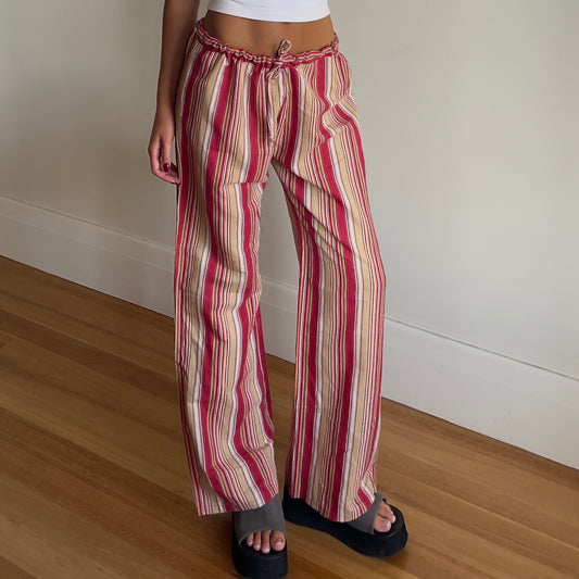 red stripe pants