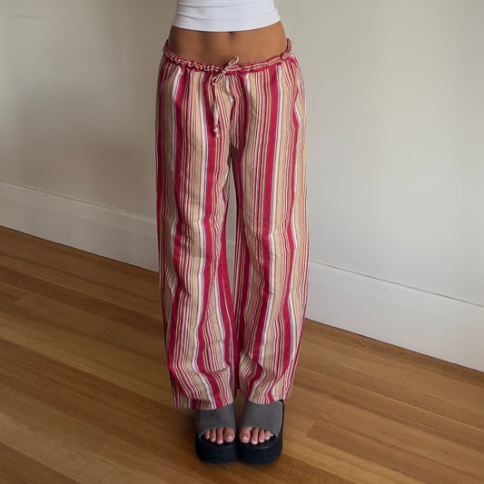 red stripe pants