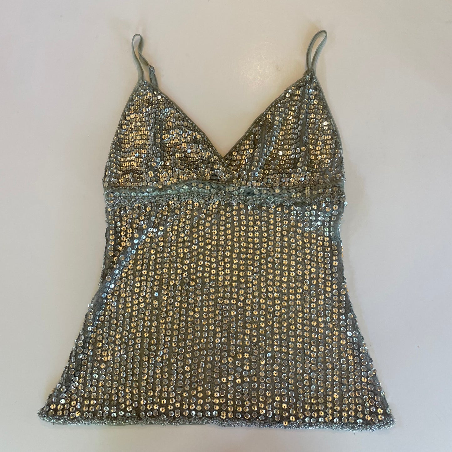 vintage sequin cami