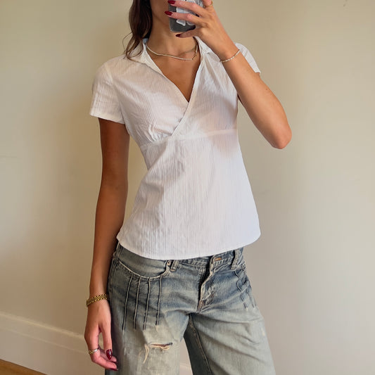 90s white Esprit shirt