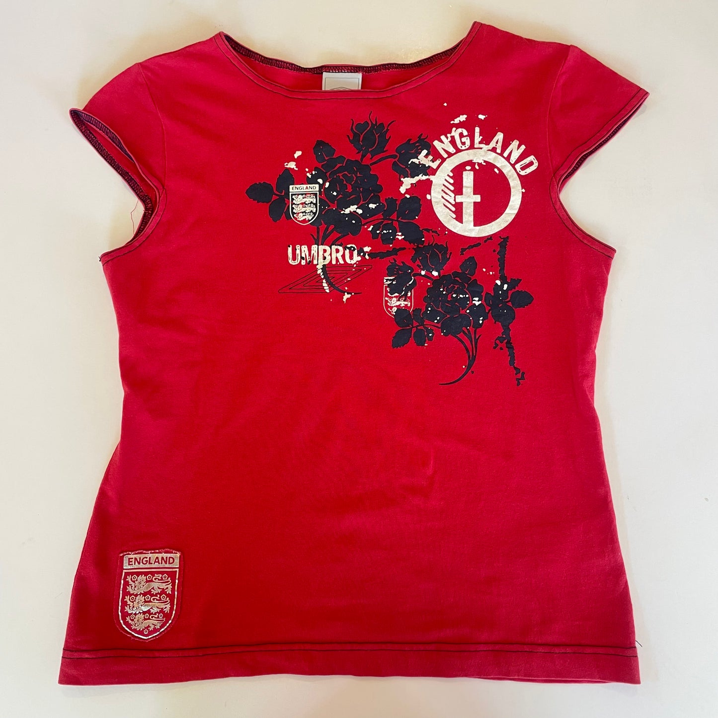 y2k red Umbro tee