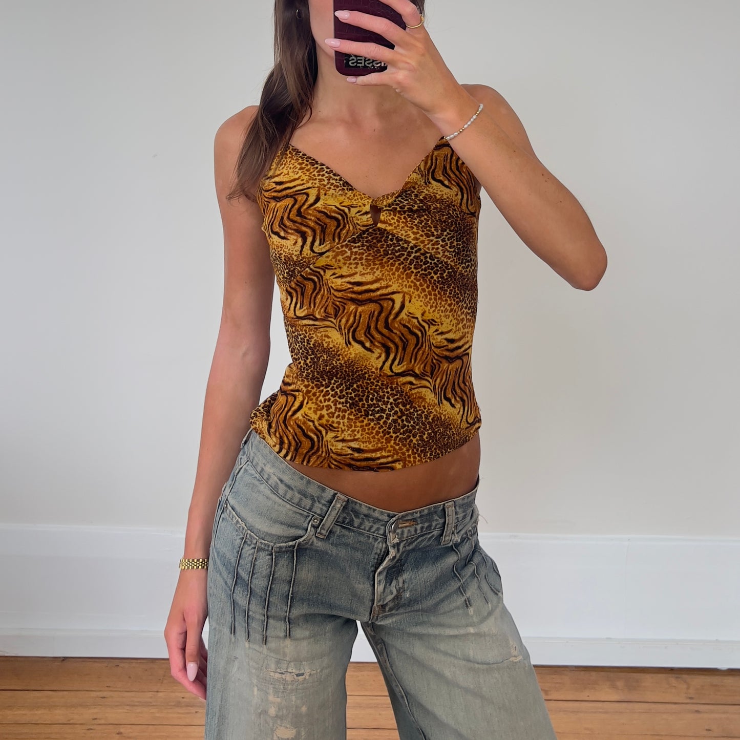animal print cami