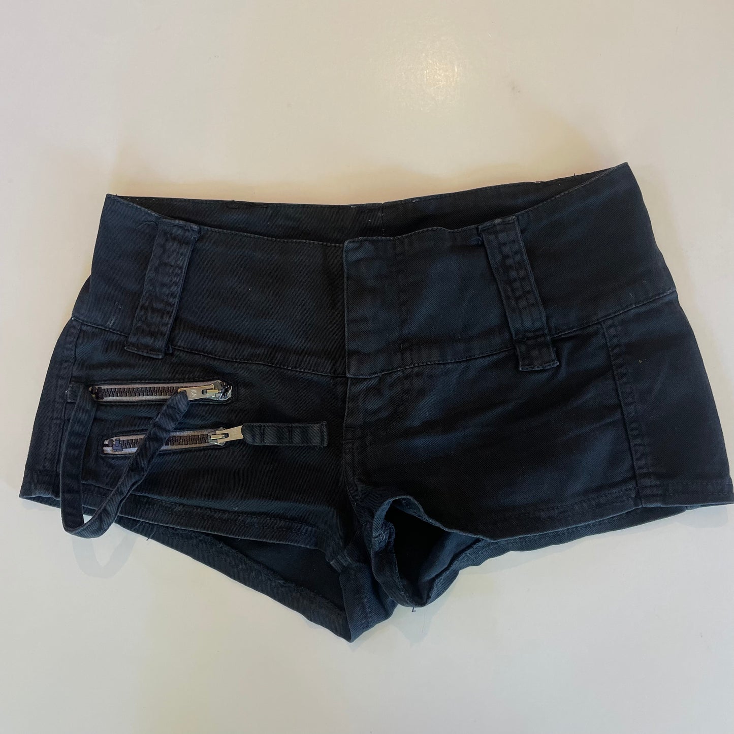 y2k black shorts