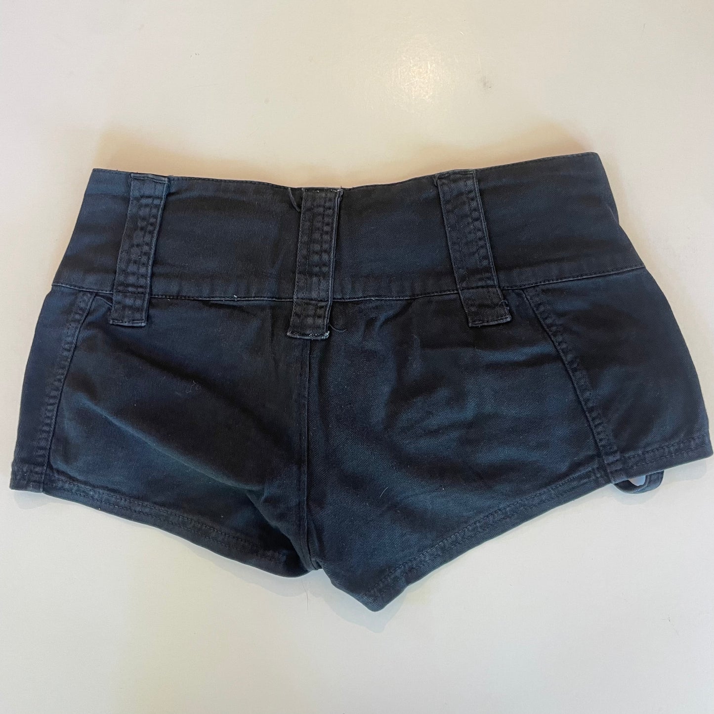 y2k black shorts
