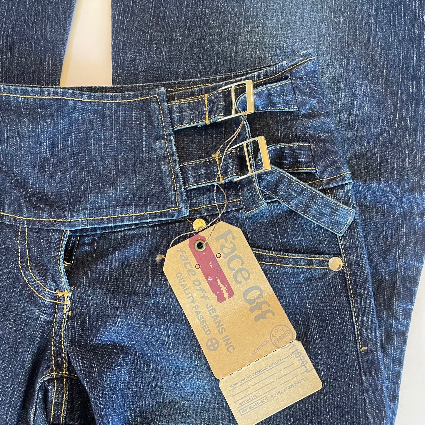 y2k deadstock Face Off jeans