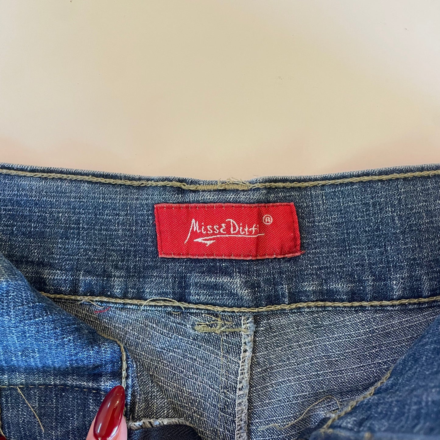 y2k denim mini shorts