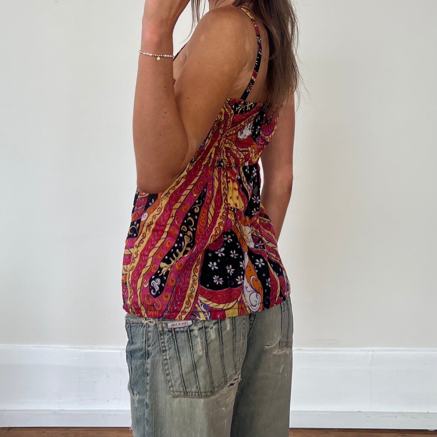paisley cami top