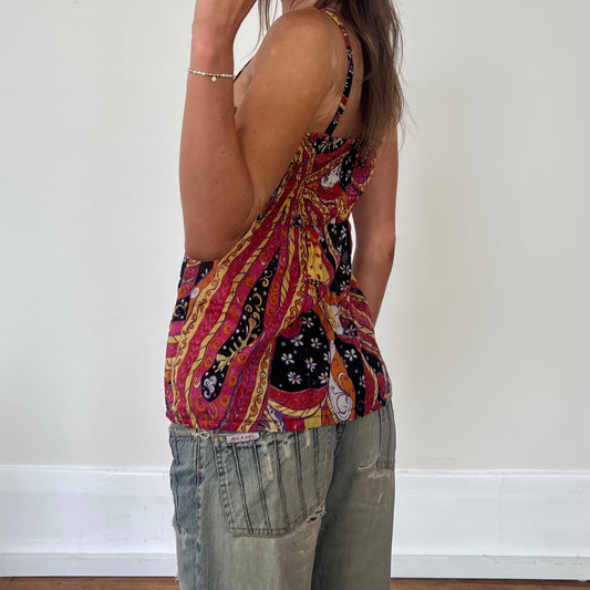 paisley cami top