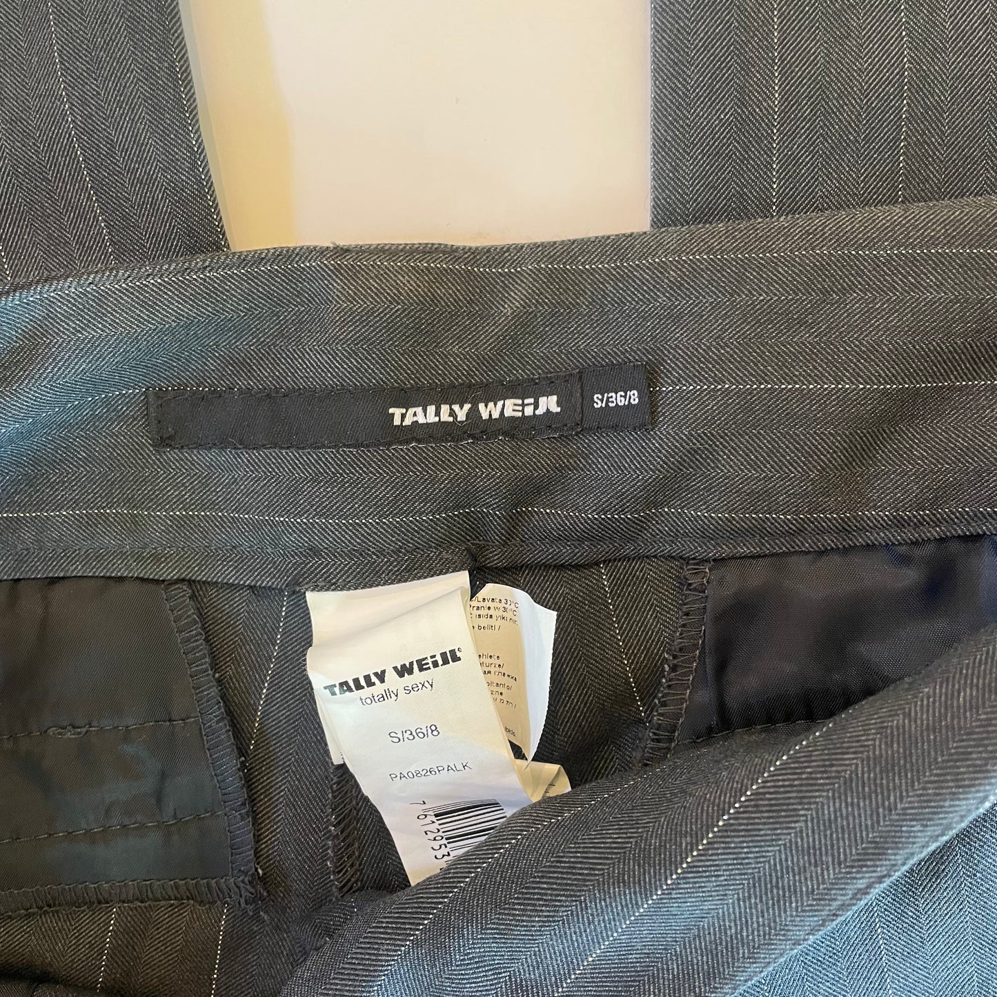 low rise flared trousers