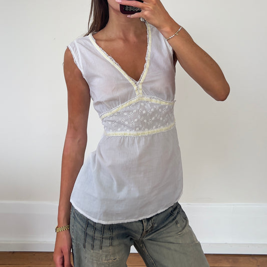 cotton tie up blouse