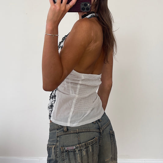 lace up halter top