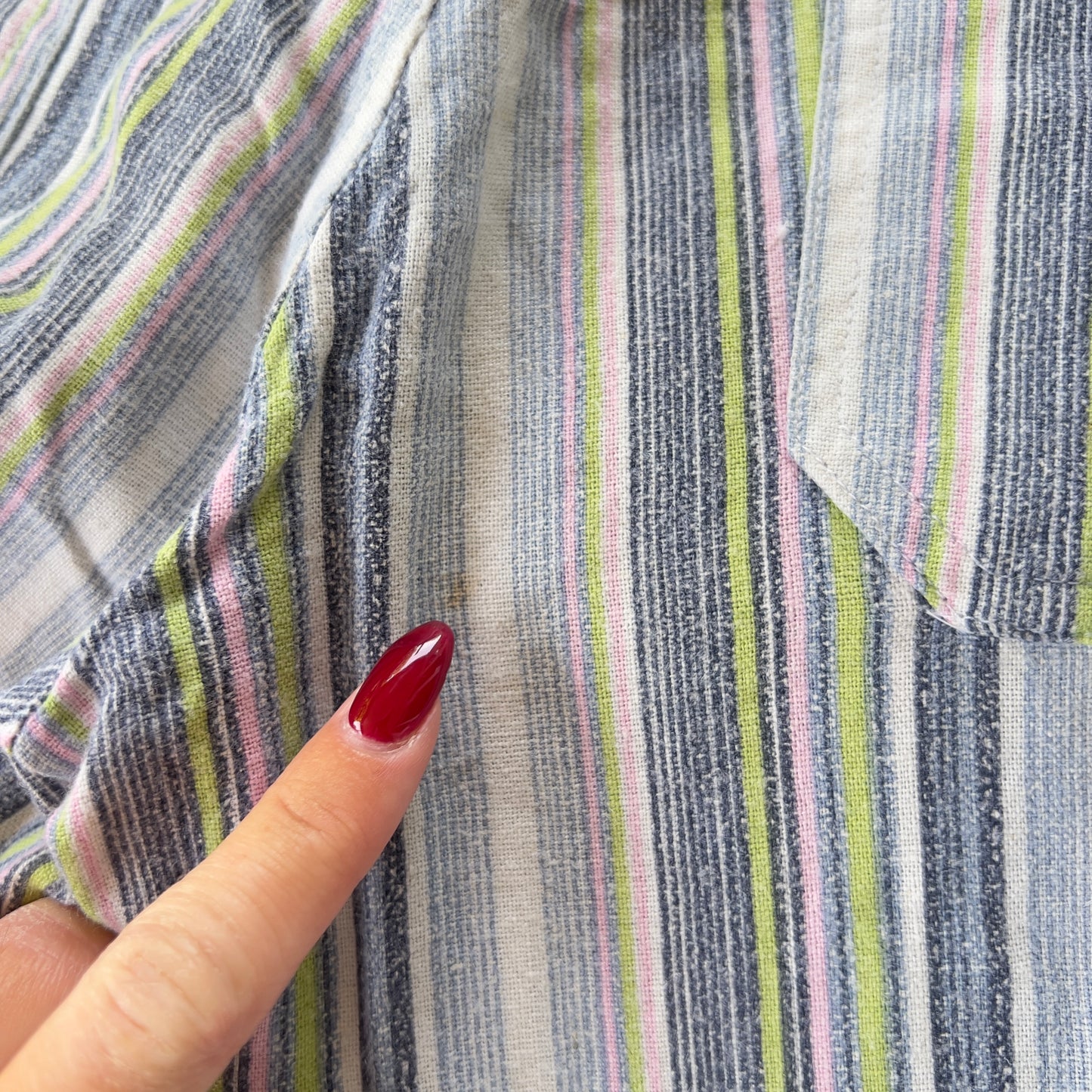 90s stripe cotton pants